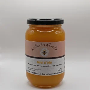 Pot de miel d'été de 500g.