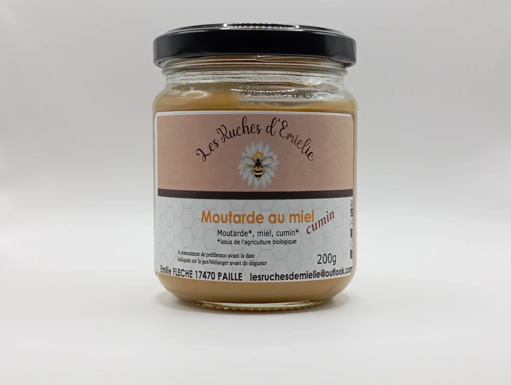 pot de Moutarde miel cumin