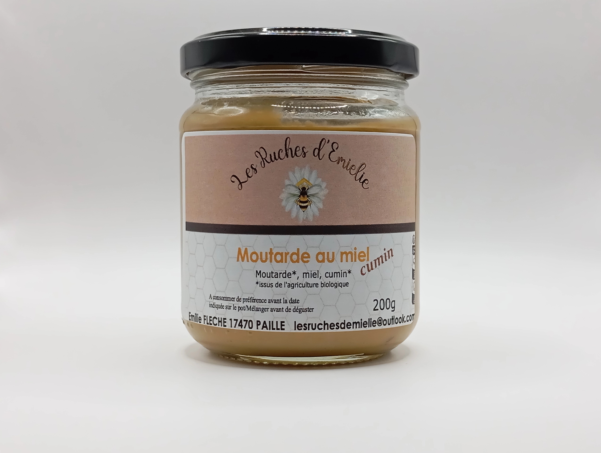 pot de Moutarde miel cumin