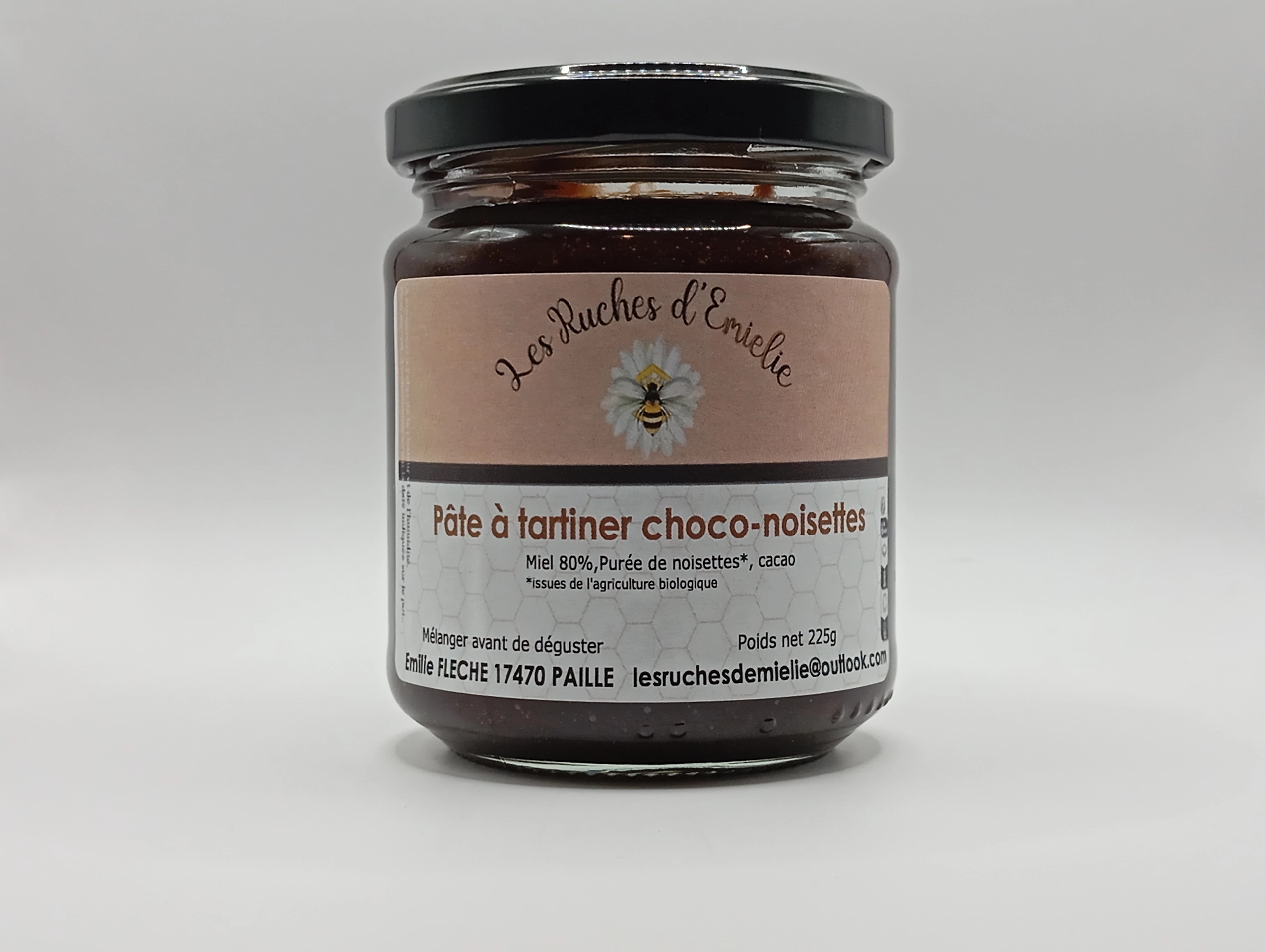 pot de pâte à tartiner chocolat noisettes