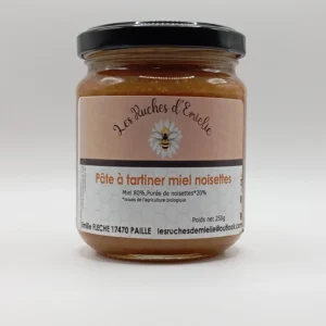 pot de pâte à tartiner de miel noisettes