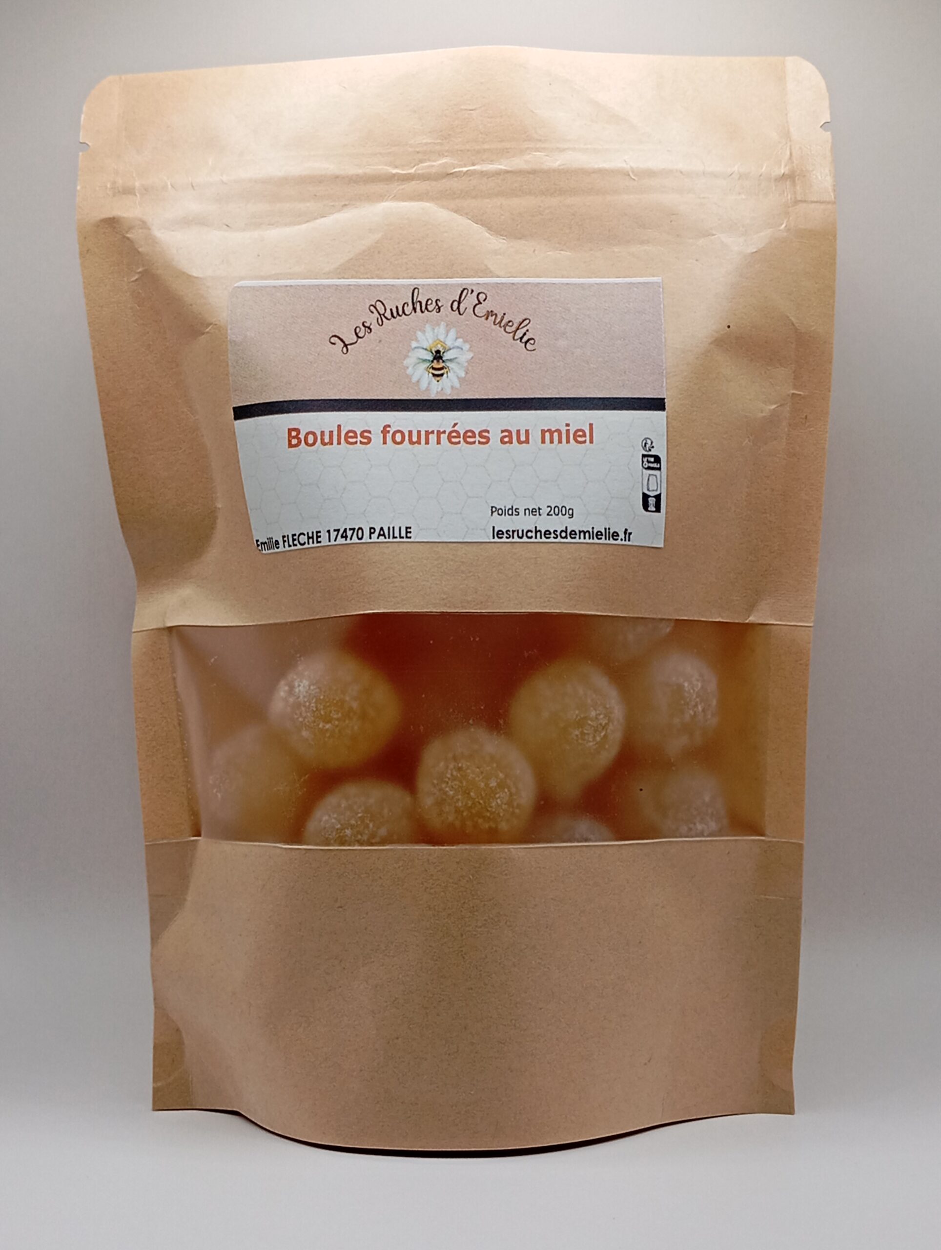 Boules fourrées au miel
