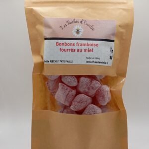 Bonbons framboise fourrés au miel